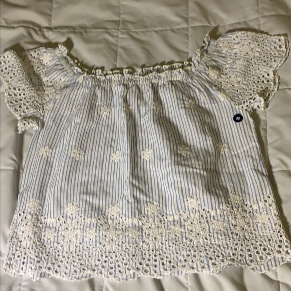 Off the shoulder crop top NWOT